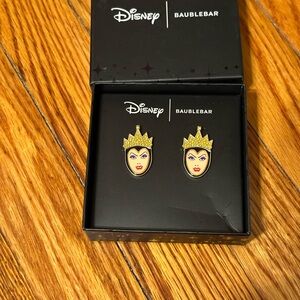 BaubleBar Disney Evil Queen Earrings - Gold and Black